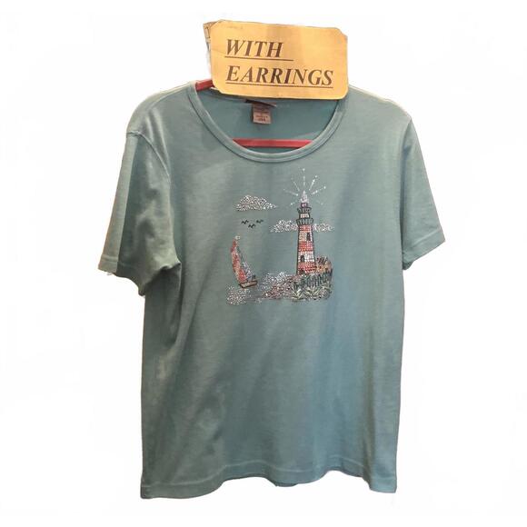 Tops - F L Lighthouse Top & Earrings